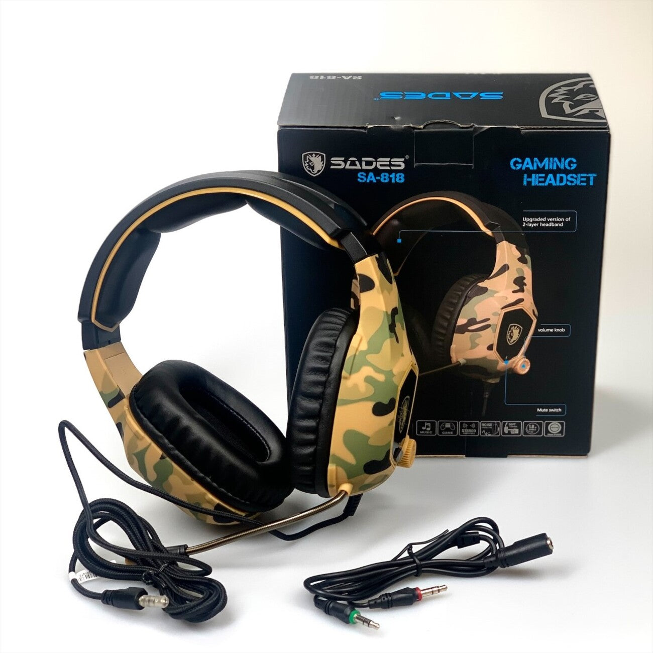 Gaming Headsets Surround Headphone for Xbox One PC W/Mic